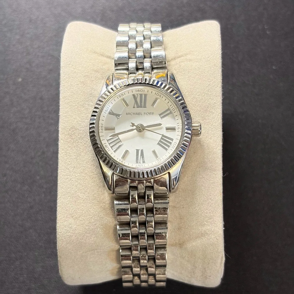 Michael Kors Lexington Mini Stainless Steel Womens Watch MK3228 Roman Numeral